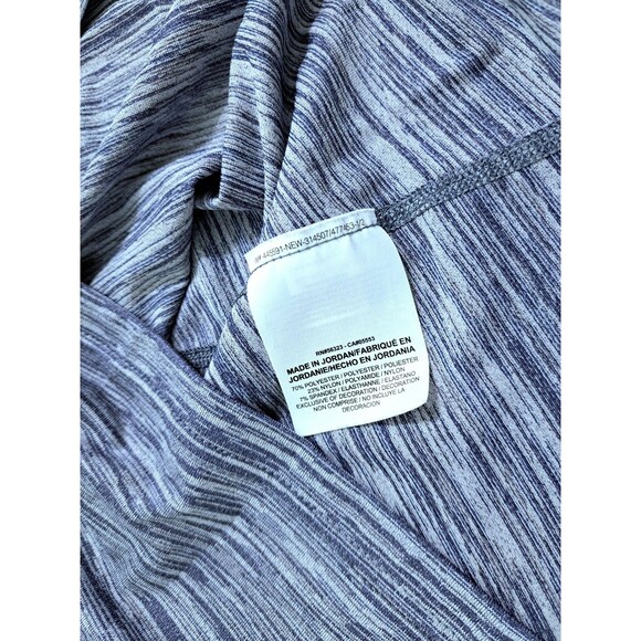 Nike Pro Drifit Mens Medium Performance Long Sleeve Heather Blue Gray Tshirt - Picture 7 of 11